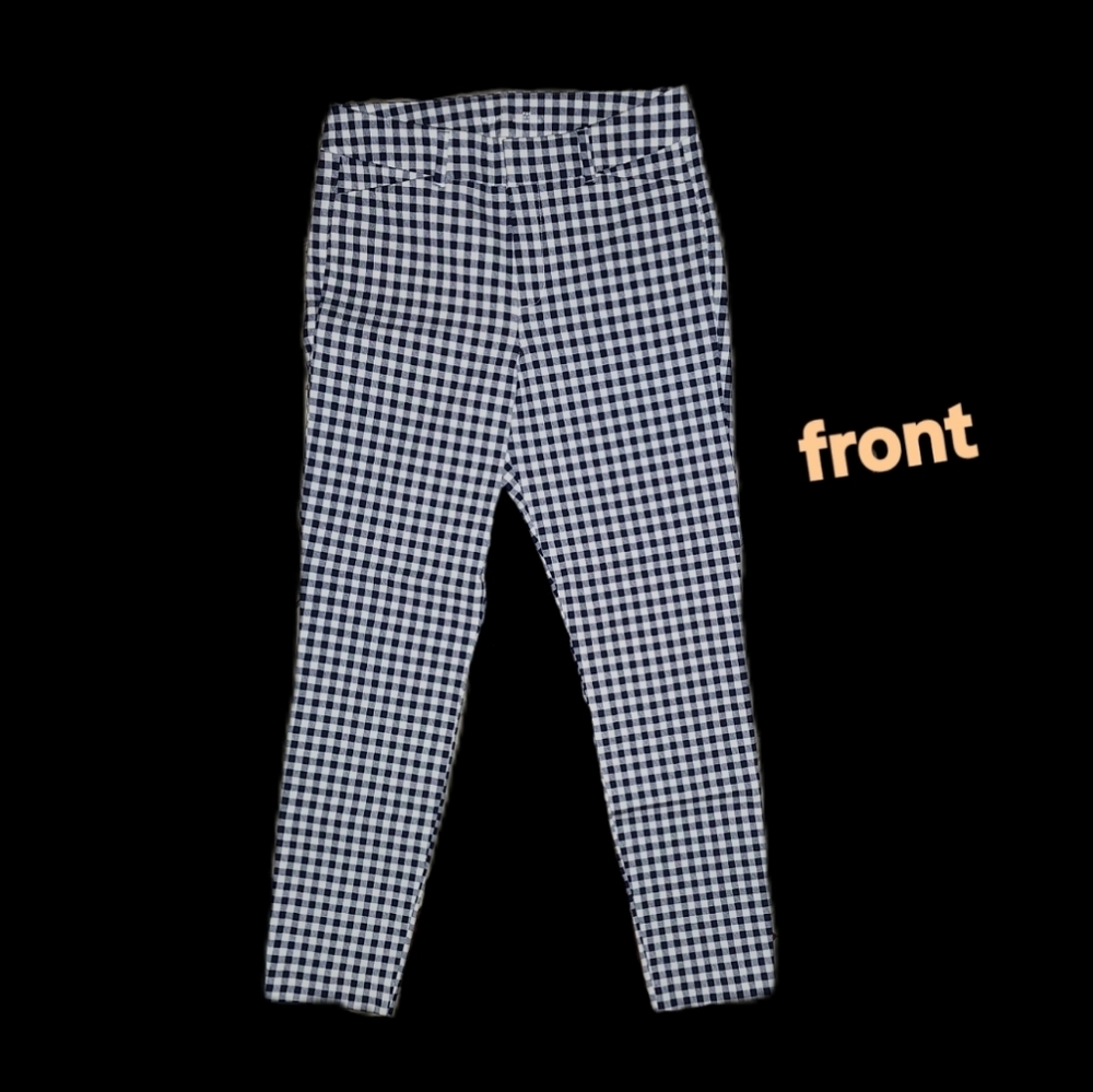 (3/$25) Old Navy Blue Plaid Pants - Picture 2 of 4
